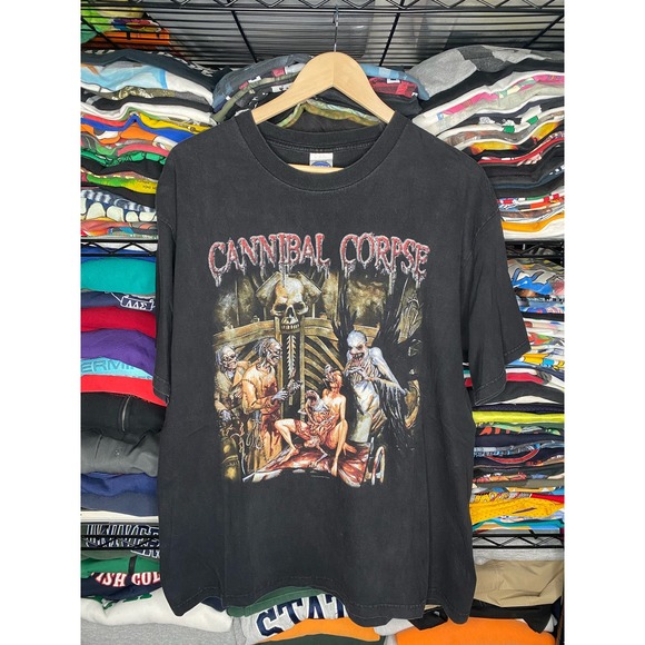 Y2K Cannibal Corpse Tour Of The Wretched 2004 Men XL Graphic Metal Band T-Shirt - Picture 1 of 5